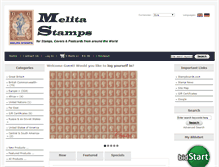 Tablet Screenshot of melitastamps.com